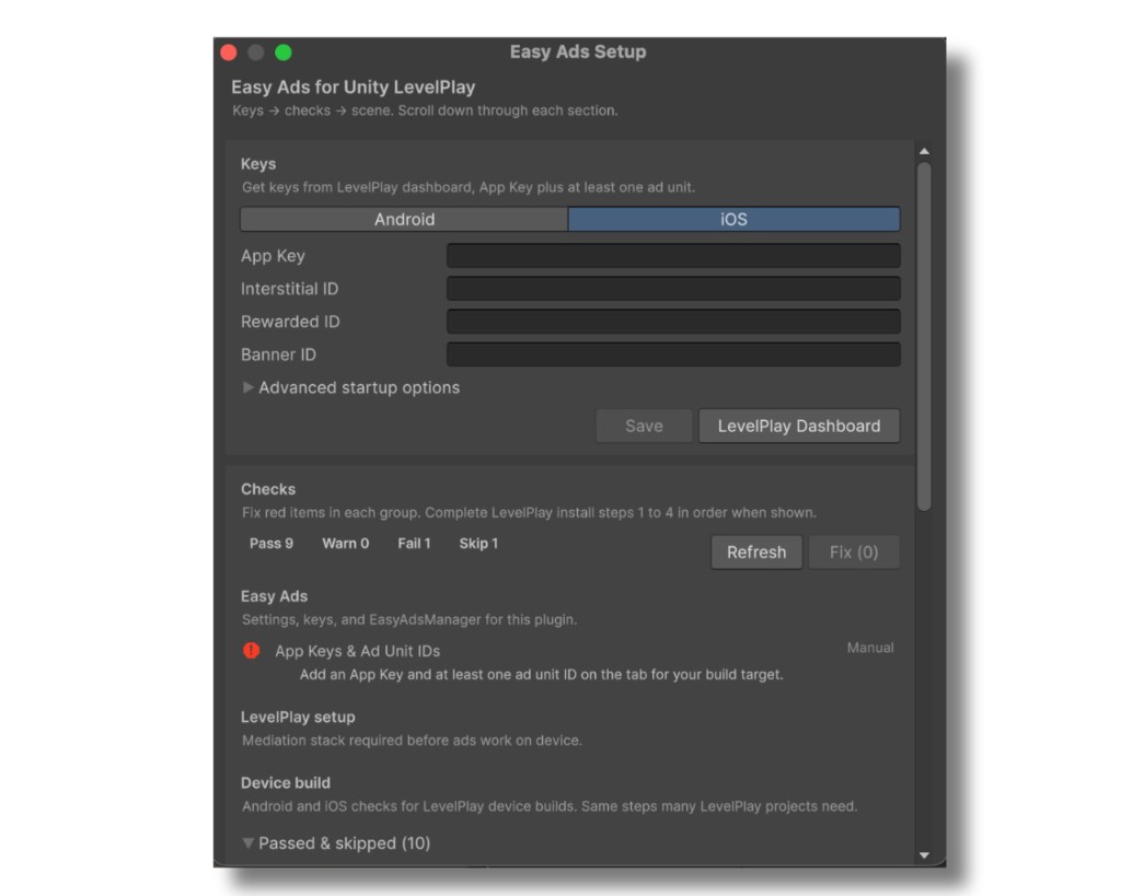 Easy Ads for Unity LevelPlay